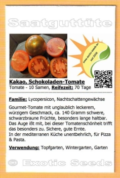 Tomate * Kakao * Schokoladen-Tomate * 10 Samen